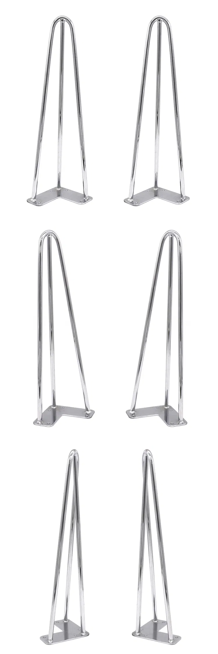 New Design Furniture Wholesale Coffee Table Height Metal Hairpin Legs