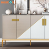 Modern Simple Solid Wood Sideboard - Multifunctional Dining Storage with 3 Drawers