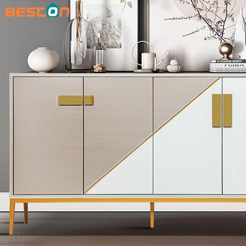 Modern Simple Solid Wood Sideboard - Multifunctional Dining Storage with 3 Drawers