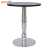 Hot Selling Round or Square Cafe Restaurant Bistro Table Silver Base