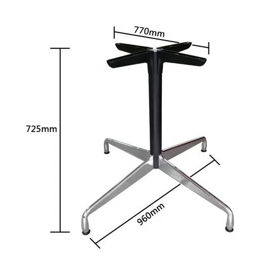 Solid Steel Table Base for Restaurant Dining Table