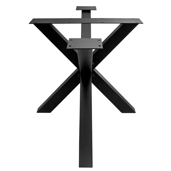 Modern X Shape Restaurant Legs Gold Steel Metal Table Bases