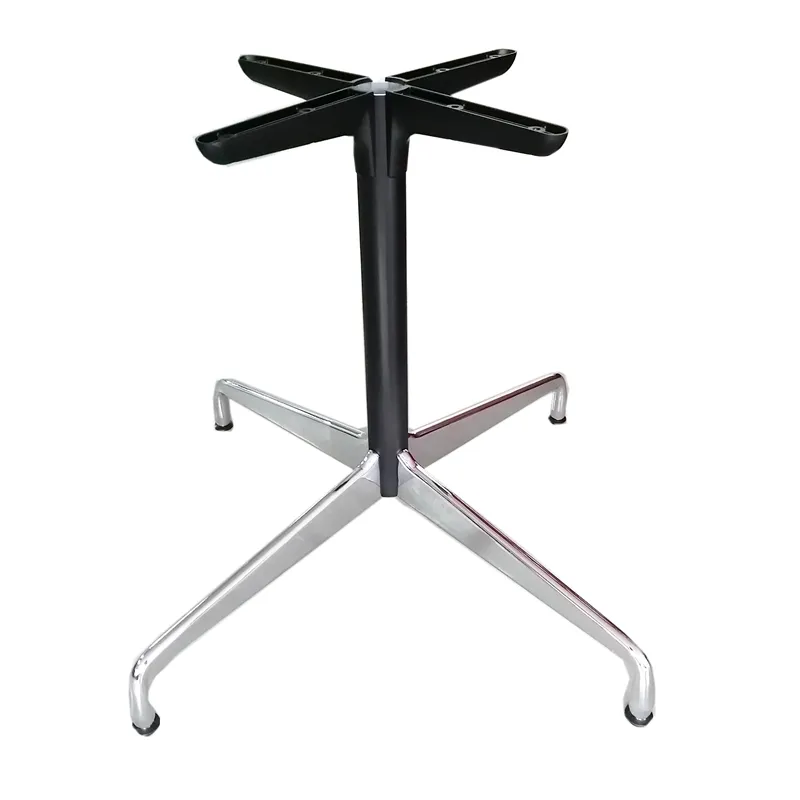 Iron Stamping Picnic Furniture Folding Aluminum Alloy Table Base for Outdoor Use