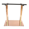 Commercial Rose Gold Stainless Steel Base Dining Table for Restaurant