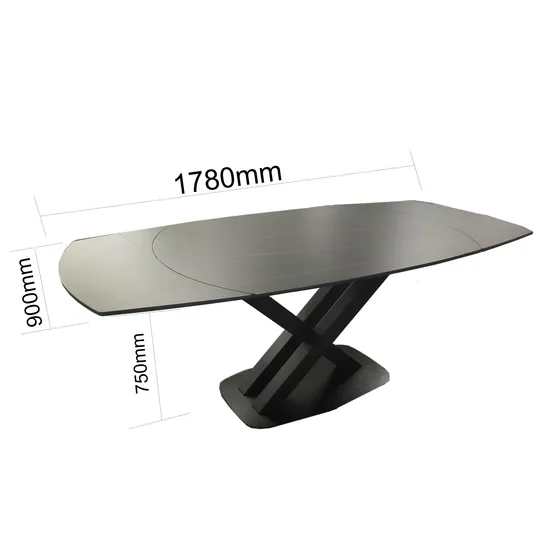 Sintered Stone Extendable Dining Table for 8 Seaters