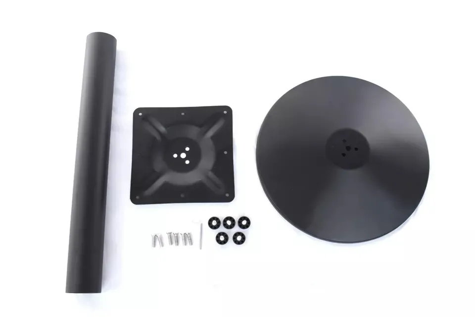 Wholesale Black and Whit Dining Table with Heavy Duty Iron Table Base