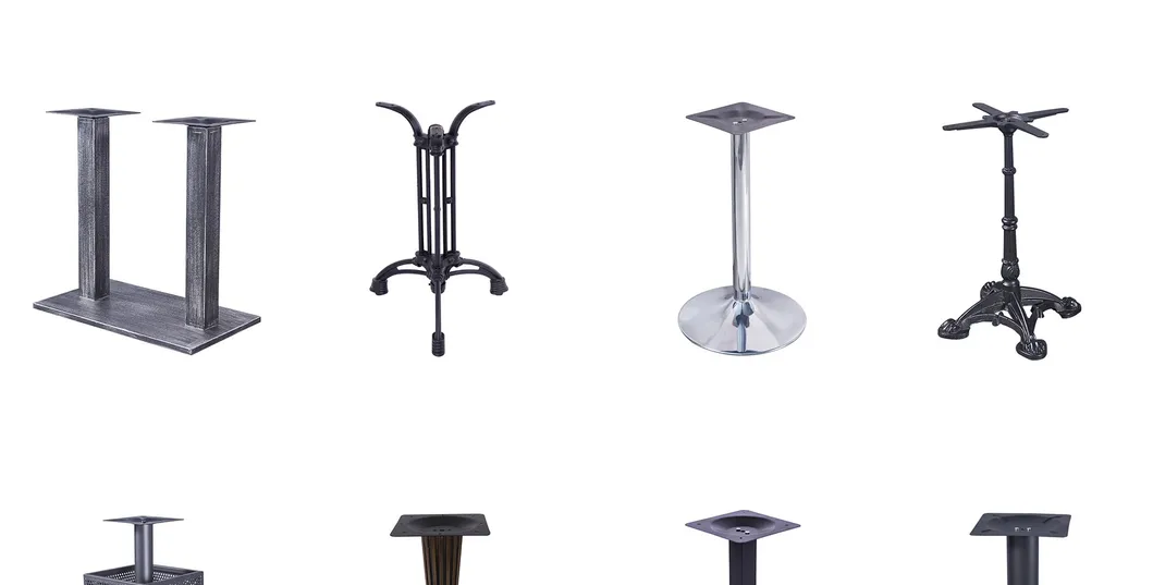 Furniture Restaurant Coffee Dining Stainless Steel Metal Tulip Cast Iron Table Base