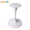 Tulip Table Base for Durable Iron Material and White Powder Coated