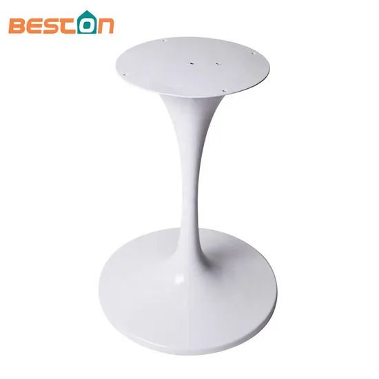 Tulip Table Base for Durable Iron Material and White Powder Coated