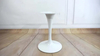 Tulip Table Base for Durable Iron Material and White Powder Coated