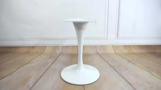 Tulip Table Base for Durable Iron Material and White Powder Coated