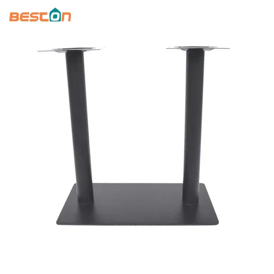 Wholesale Rectangular Double Legs Pedestal Table Leg and Inox Table Base
