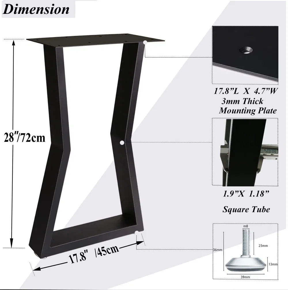 Desk Office Bench Dining Coffee Dining Furniture Metal Table Legs