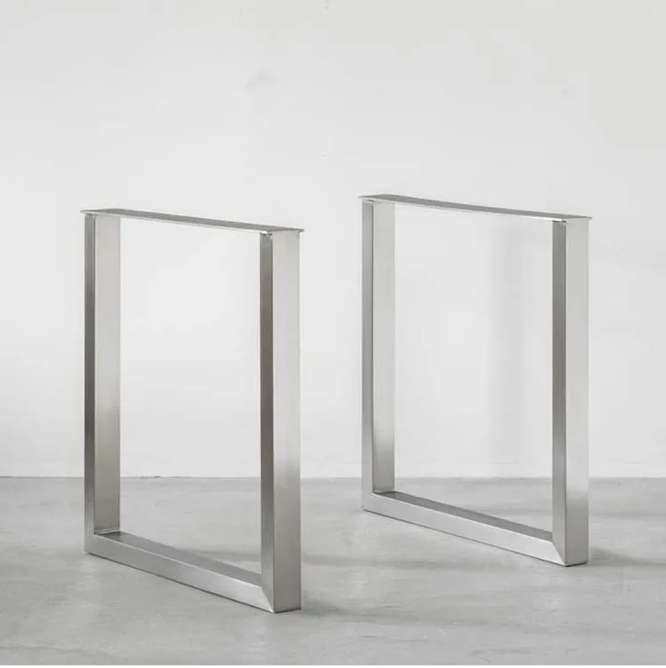 Furniture Brushed Polished Square Console End Side Bench Coffee Stainless Table Legs