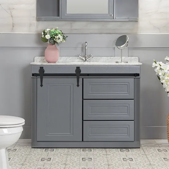 TV Cabinet Farmhouse Mini Sliding Wardrobe Barn Door Hardware