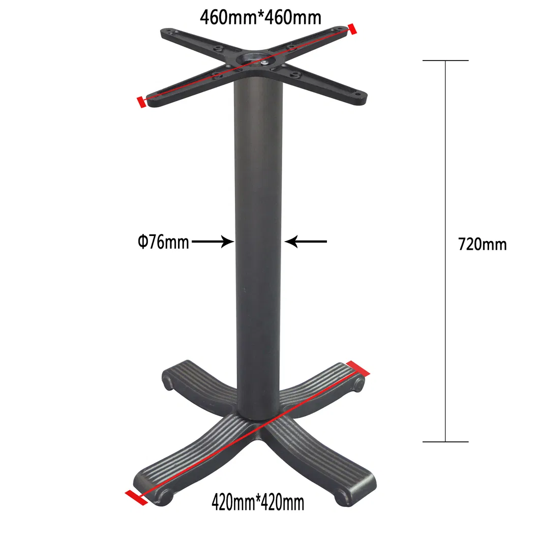 Well Improved Stoving Varnish Cast Iron Dining Design Cheap Dining Table Base