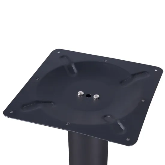 Modern Dining Room Large Pedestal Desk Dining Metal Steel Chrome Table Base