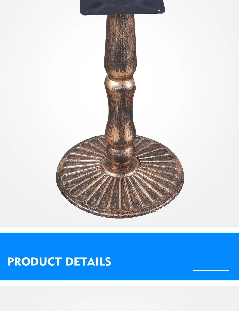 Furniture Restaurant Steel Metal Tulip Crank Cast Iron Dining Coffee Table Base