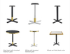 Factory Price Flat Table Bases Brushed Furniture Black Outdoor Coffee Table Stand