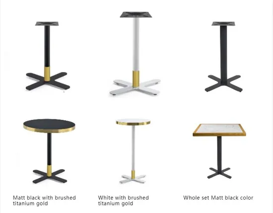 Factory Price Flat Table Bases Brushed Furniture Black Outdoor Coffee Table Stand