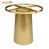 Restaurant Table Gold Metal Stainless Steel Metal Table Base for Marble Top