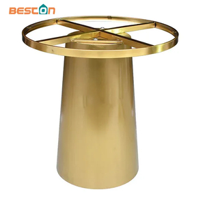 Restaurant Table Gold Metal Stainless Steel Metal Table Base for Marble Top
