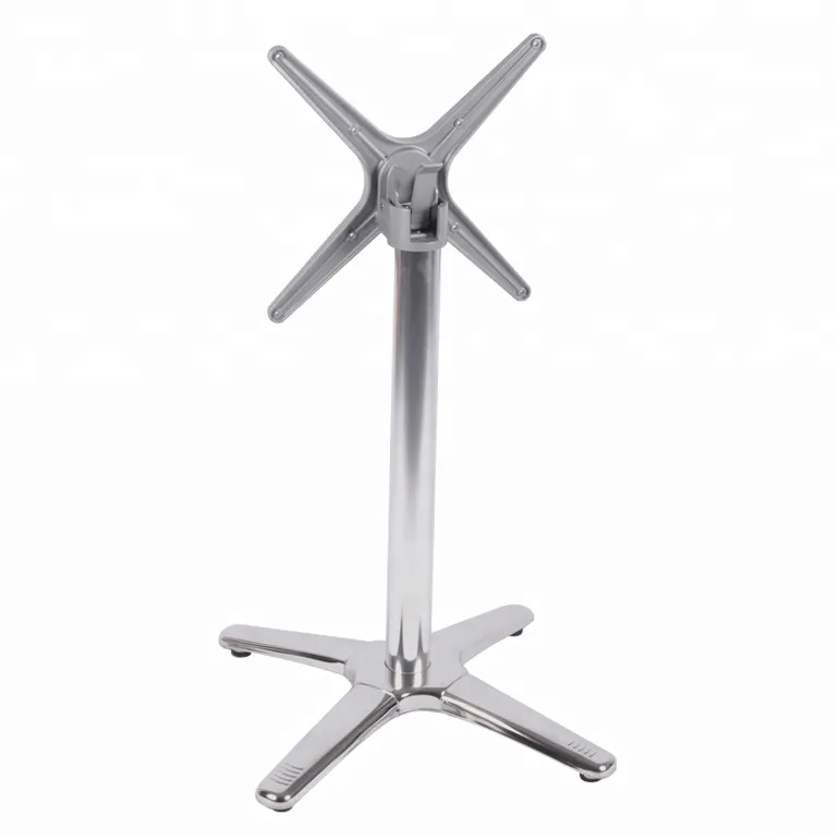 Furniture Legs Dining Table Base with Aluminum Alloy Folding Cross Top