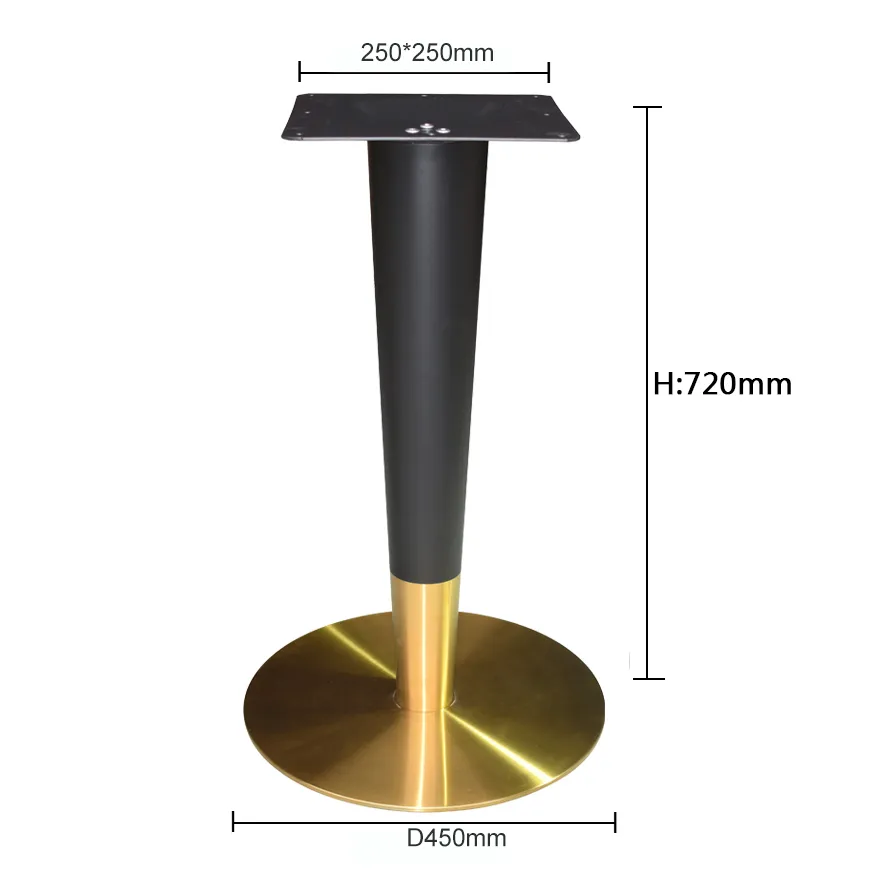 Furniture Parts Factory Custom Round Metal Coffee Table Base Pipe Table Legs