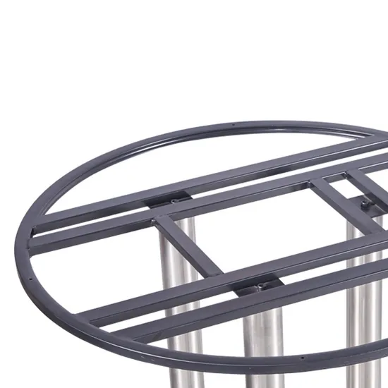 Furniture Round Coffee Stainless Steel Tulip Metal Dining Restaurant Table Base
