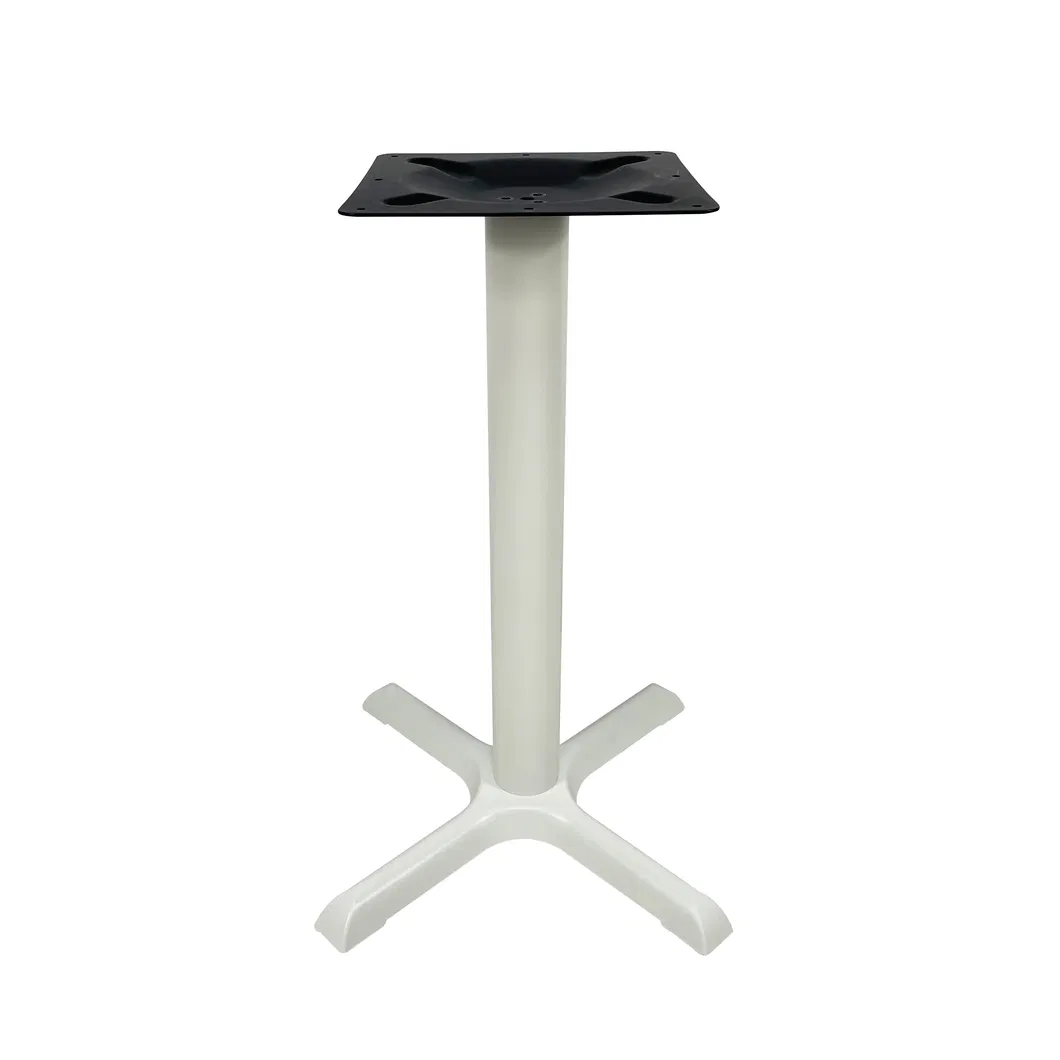 Competitive Price White Cast Iron Metal Pedestal Cross Leg Table Base