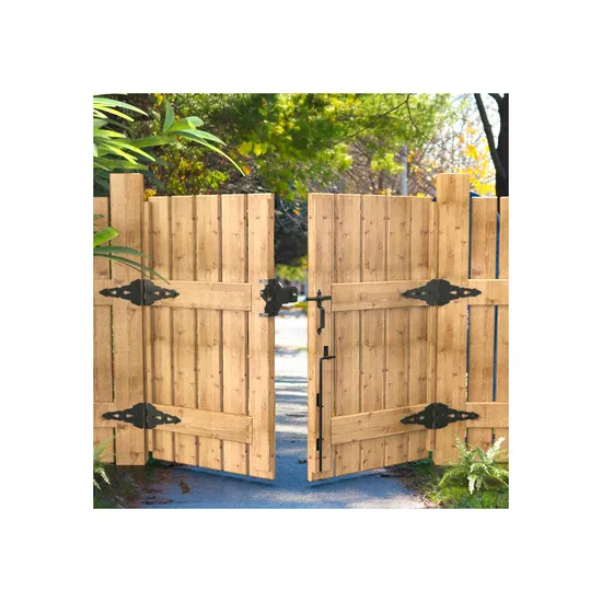 Gate Hinge Gate Latch Door Drop Rod Metal Black Wood Fence Hardware