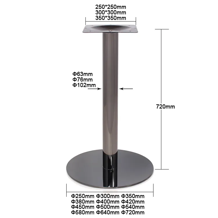 Stainless Steel Design Furniture Round Table Legs Furniture Suppliers