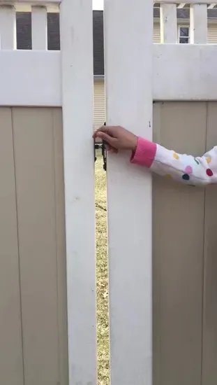 Heavy Duty Fence Self-Locking White Wood Fence Two Way Gate Latches