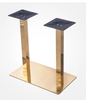 H720mm Height Rose Gold Hairline Finish Stainless Steel Restaurant Table for Sales