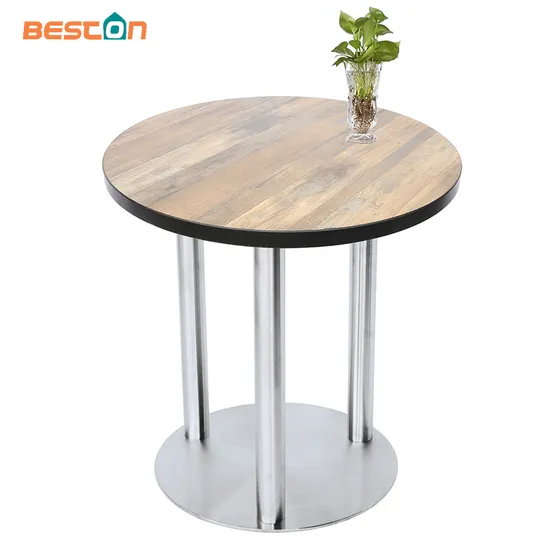 Newest Stainless Steel Dining Table Three Leg Table Base