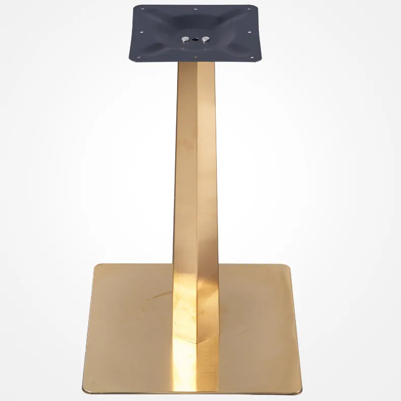 Round Furniture Restaurant Modern Stainless Steel Gold Table Base