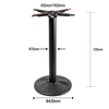 Conventional Recommendation Black Color Powder Coated Cast Iron Restaurant Table Base