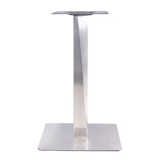 Heavy Duty Square Marble Glass Industrial Furniture Base Restaurant Table Base
