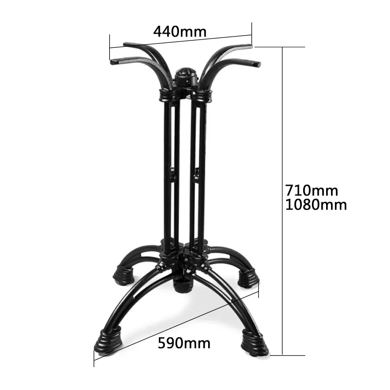 Modern Powder Coated Cast Iron Furniture Desk Leg Coffee Cross Table Leg
