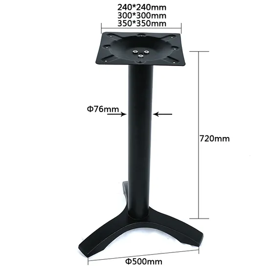 Classical Design Metal Coffee Table Base Cast Iron Base