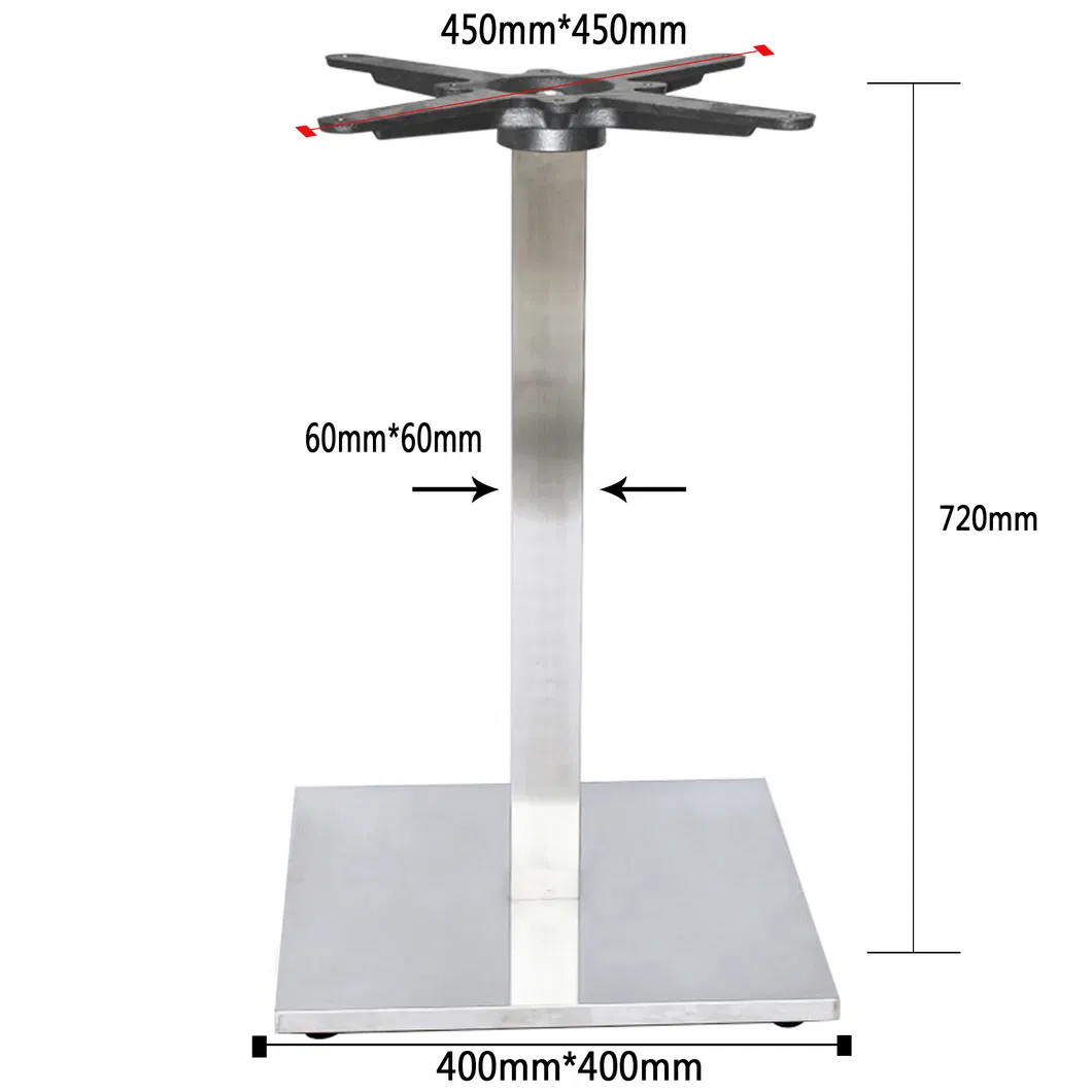 New Design Furniture Cafe Square Dining Table Base