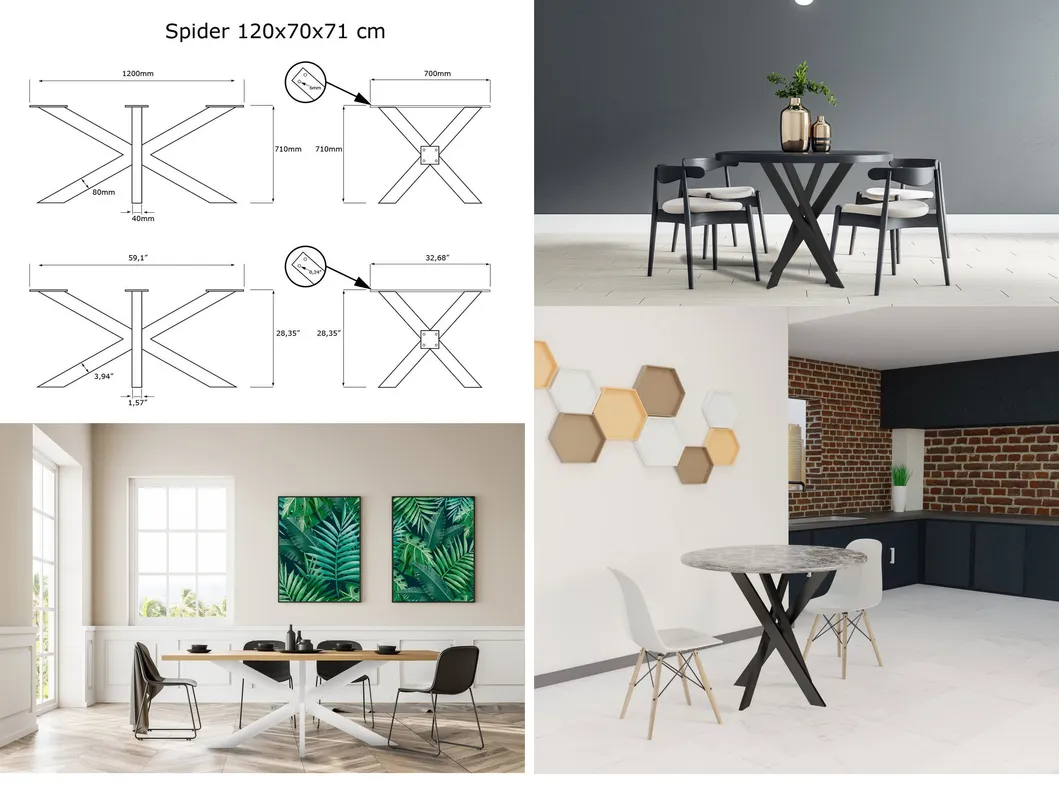 Luxury Modern Round Industrial Furniture Restaurant Metal Table Base