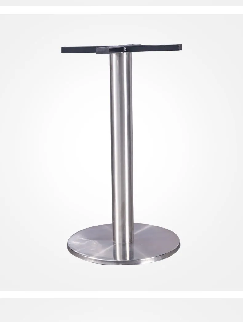 Cross Dining Large Pedestal Dining Metal Stainless Steel Restaurant Furniture Base