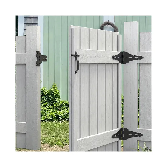 Gate Hinge Gate Latch Metal Black Wood Fence Hardware