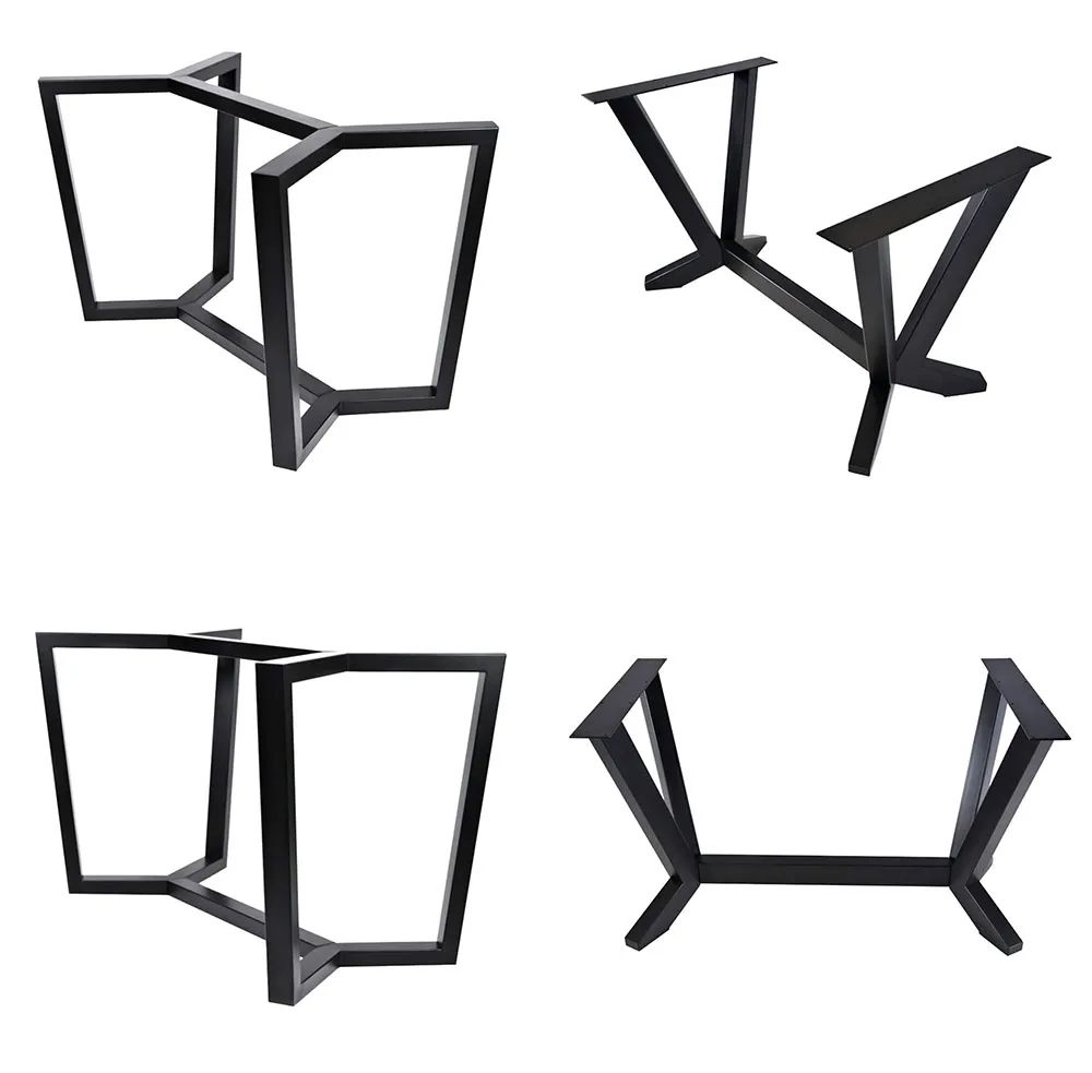 Cross Frame Round Pedestal Coffee Industrial Restaurant Dining Metal Table Frame