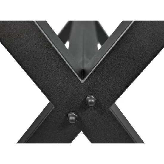 Cross Frame Round Pedestal Coffee Industrial Restaurant Dining Metal Table Frame