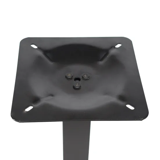 Good Quality Black Flat Solid Iron Table Base for Restaurant Use