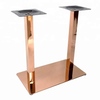 Built Metal Rose Gold Furniture Legs Table Base with Rectangle Base
