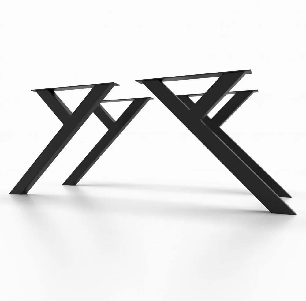 MID Century Farmhouse Y Base Metal for Wood Furniture Steel Table Legs