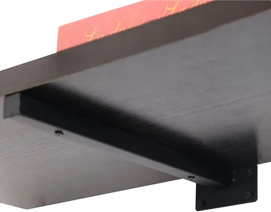 Floating Shelf Bracket Decorative Industrial Iron Black Wall Shelving Bracket